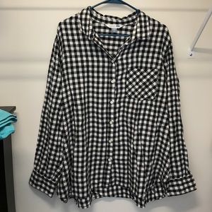 Black and white flannel